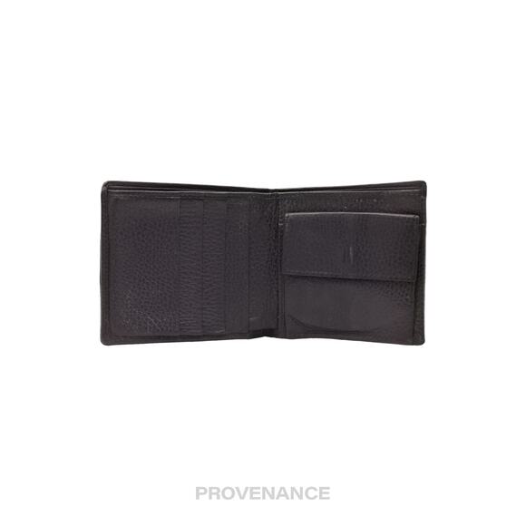 🔴 Gucci Bifold Wallet - Black GG Canvas with Web Detail - Picture 5 of 9